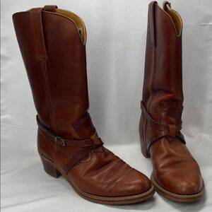 Vintage Dexter Boot Makers Brown Leather Harness Boots